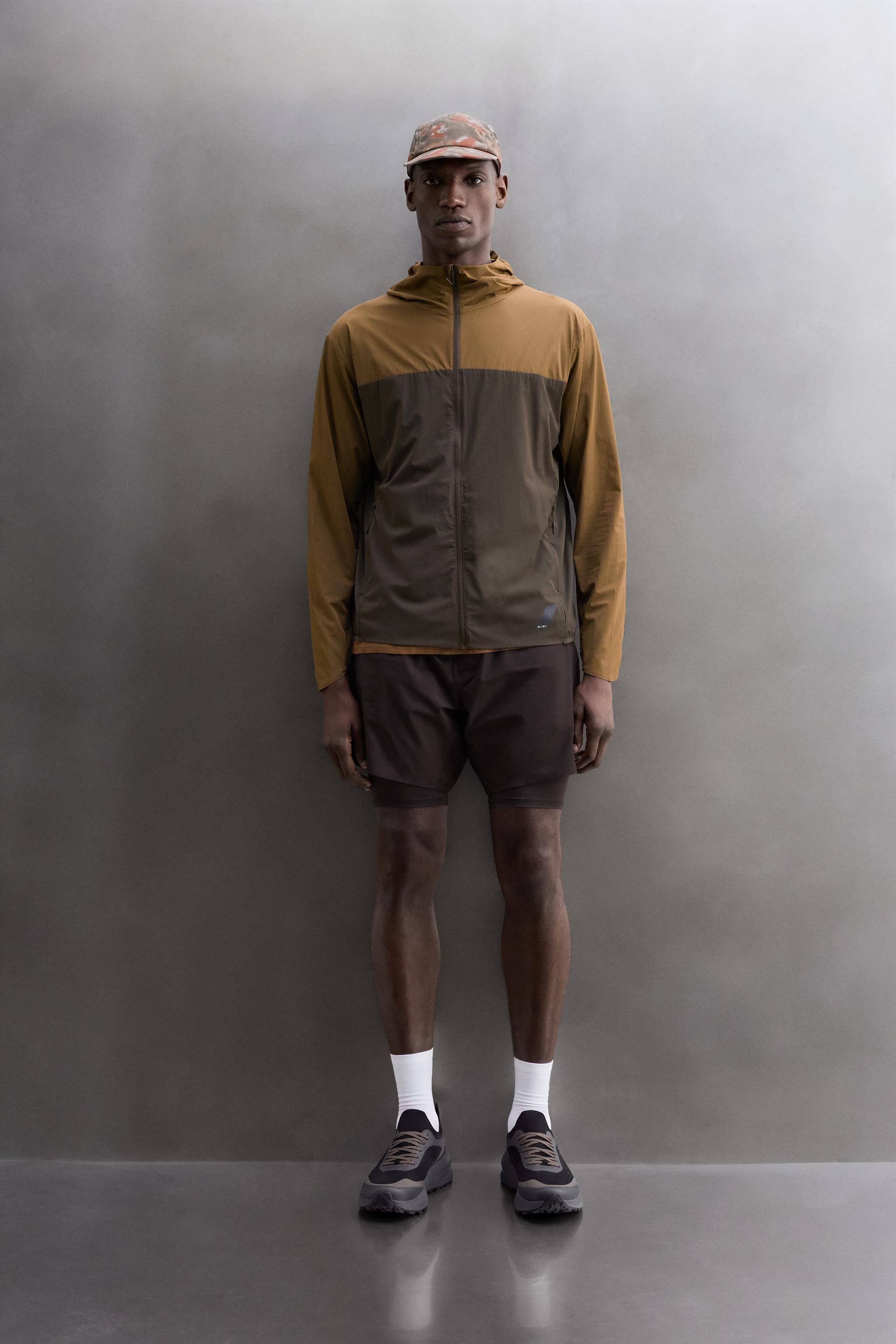 TEXTURED RUNNING WINDBREAKER
